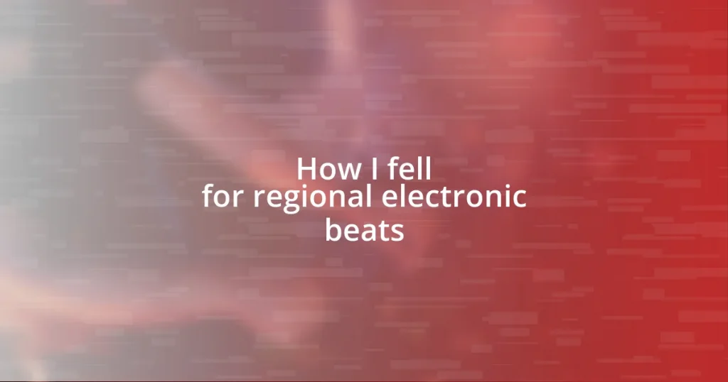 How I fell for regional electronic beats